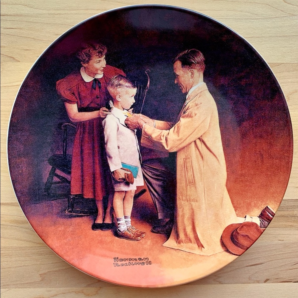 Limited Edition Vintage Norman Rockwell Collectible Plate